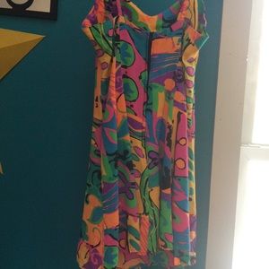 Neon 80’s style dress